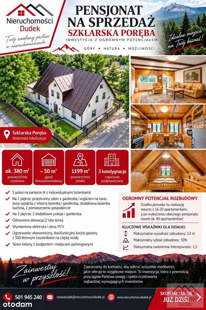 Dom na sprzedaż, 10 pokoi, 430 m², Szklarska Poręba