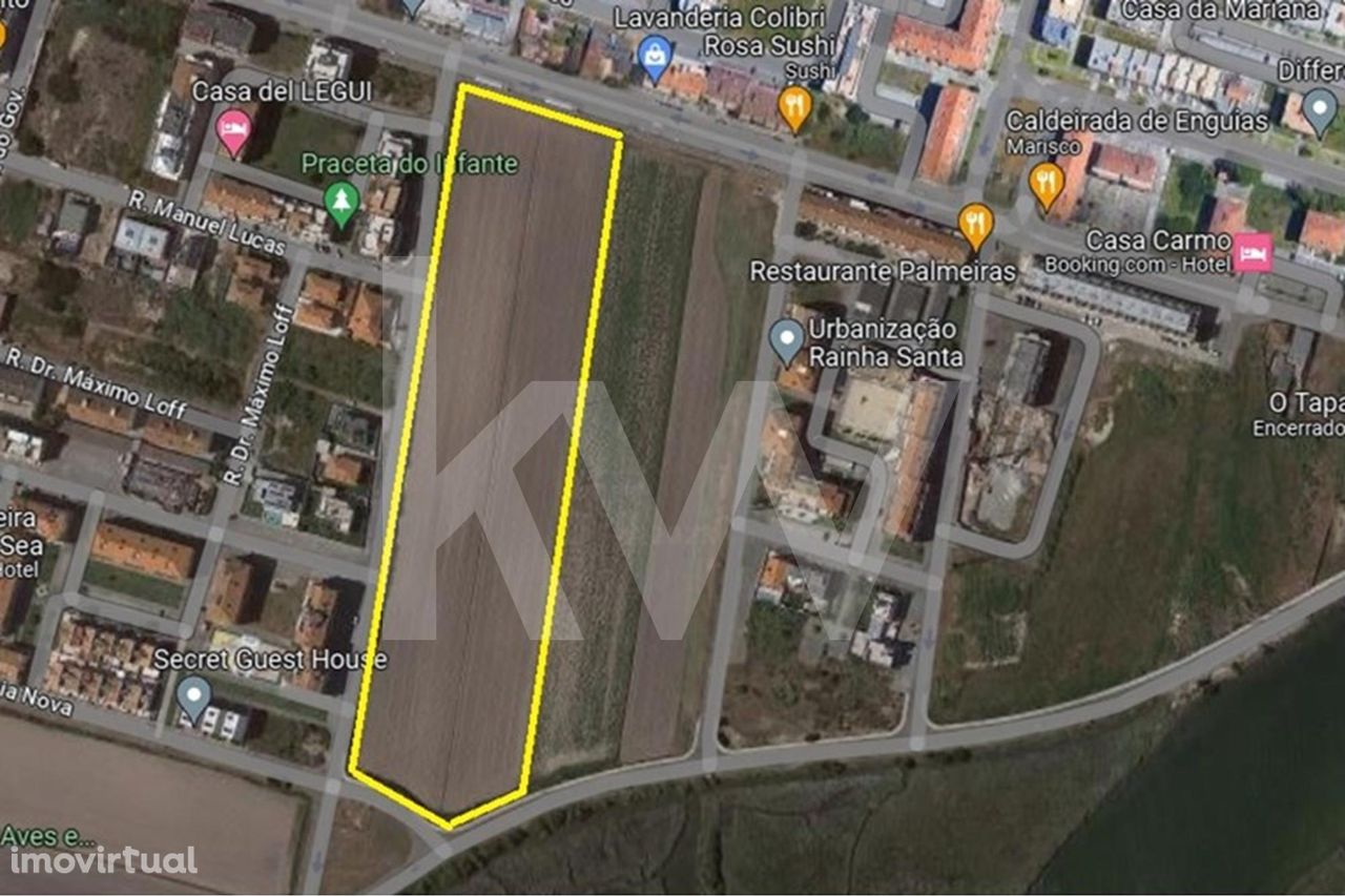 Terreno 27.500 m2 localizado no centro da Praia da Vagueira, para cons