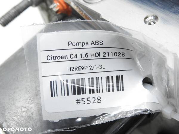 POMPA HAMULCOWA ABS CITROEN C4 1.6 HDI 0265235235 - 8