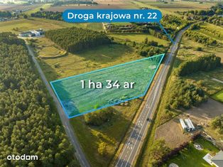 DZIAŁKA INWESTYCYJNA 13.400 m2 Gorzów przy DK22