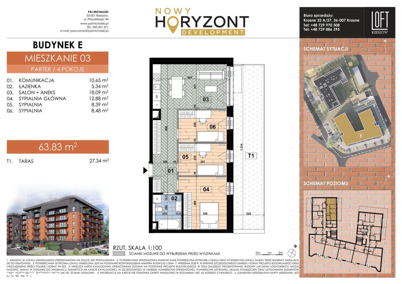 Loft Rzeszów 4 pokoje duży taras - Pełny obrazek: 2/6