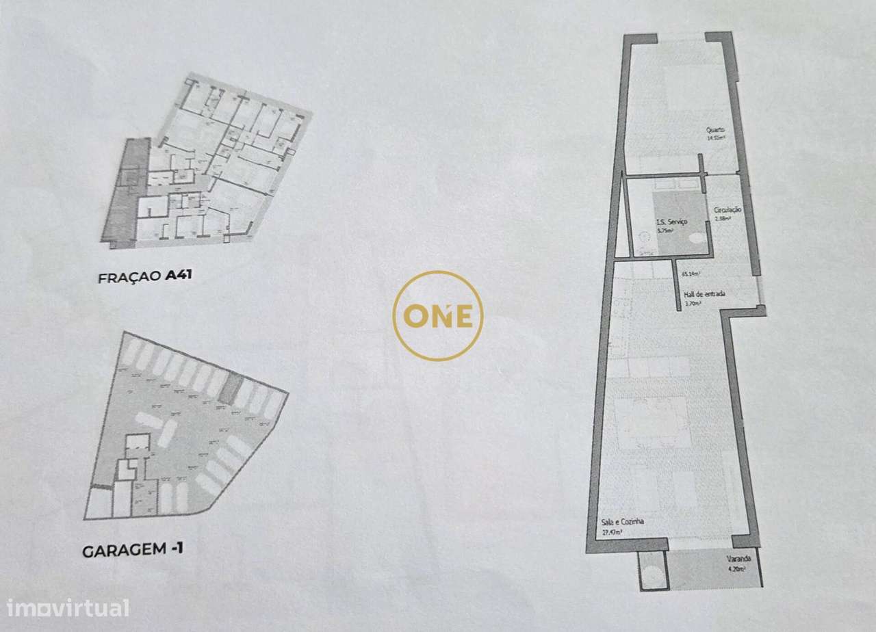 Apartamento T1 no Empreendimento Trofa Premium-13