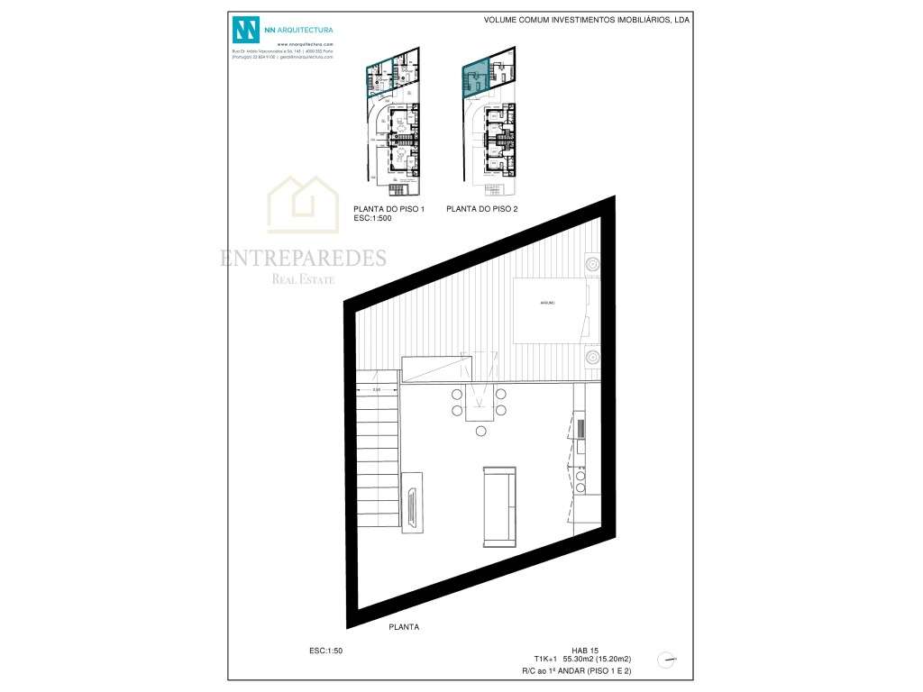 Moradia T1K+1 duplex - mobilado - Condomínio Terracotta, Bonfim com...-41