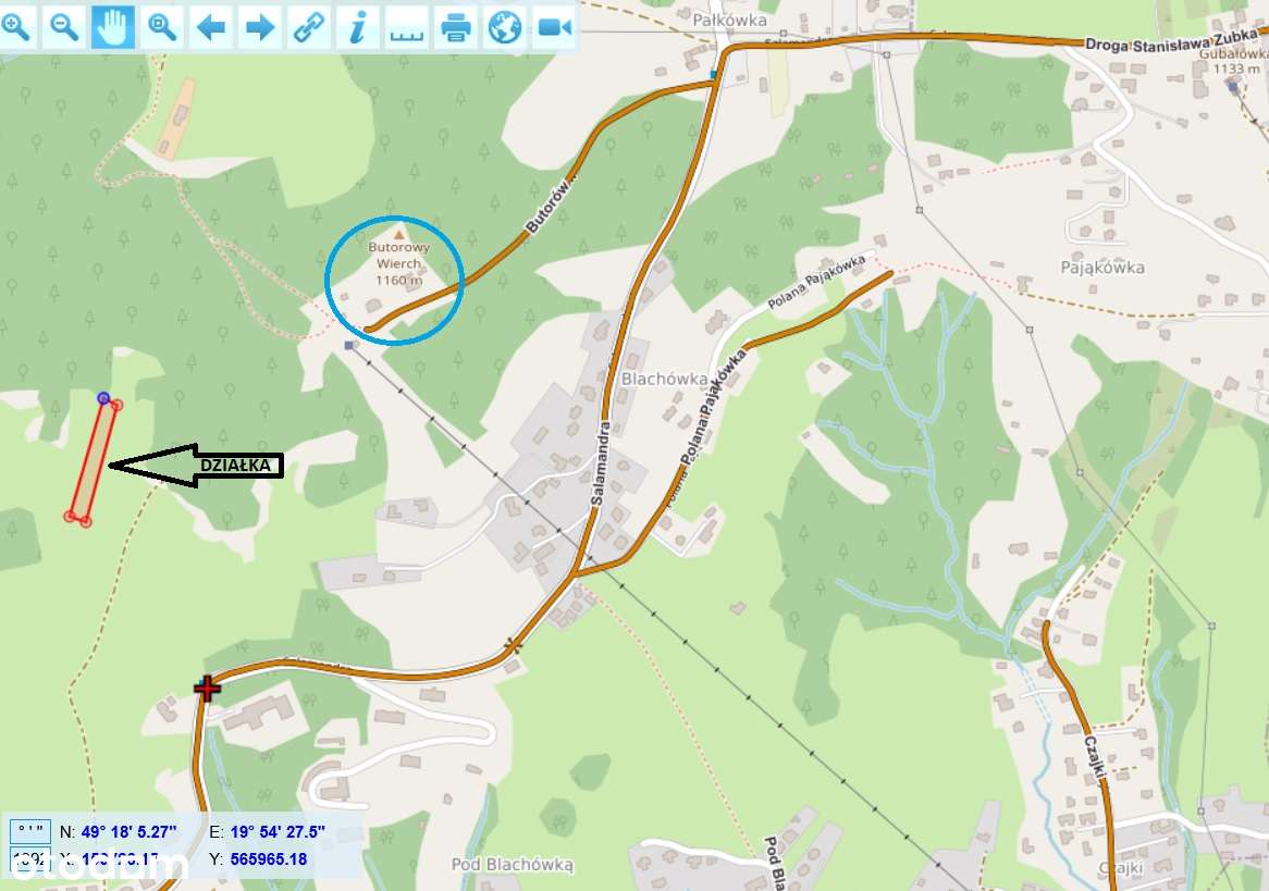 OKAZJA! Działka z PANORAMĄ TATR w Kościelisku na BUTOROWYM WIERCHU-5