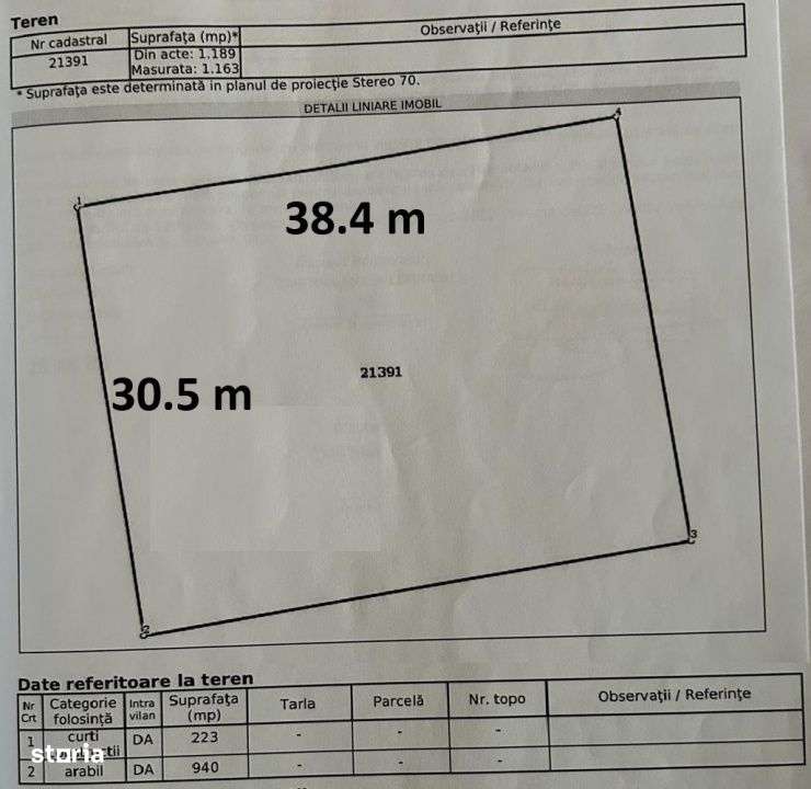 Lot de casa imprejmuit (1163 mp) cu deschidere la 2 strazi-0