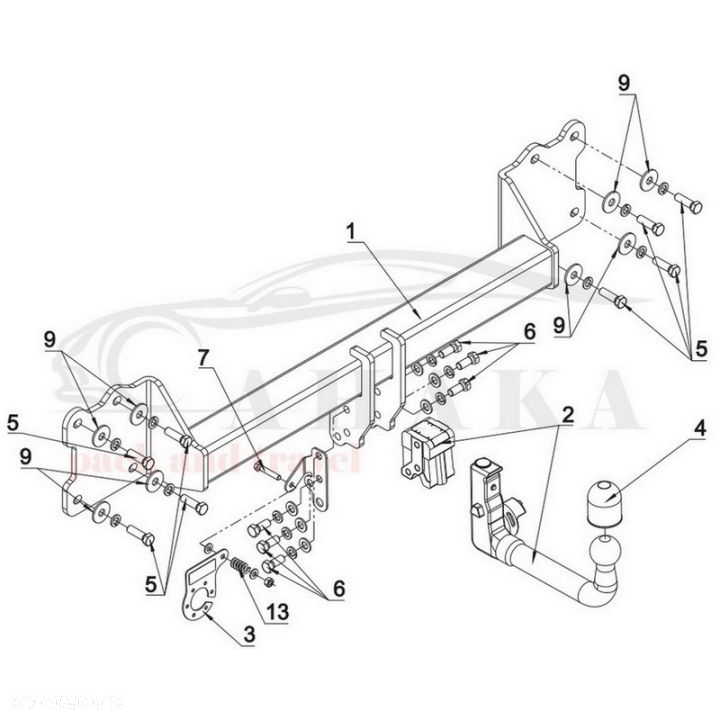 Hak Holowniczy Wypinany Automat Do Audi Q7 Od 2015 - 3