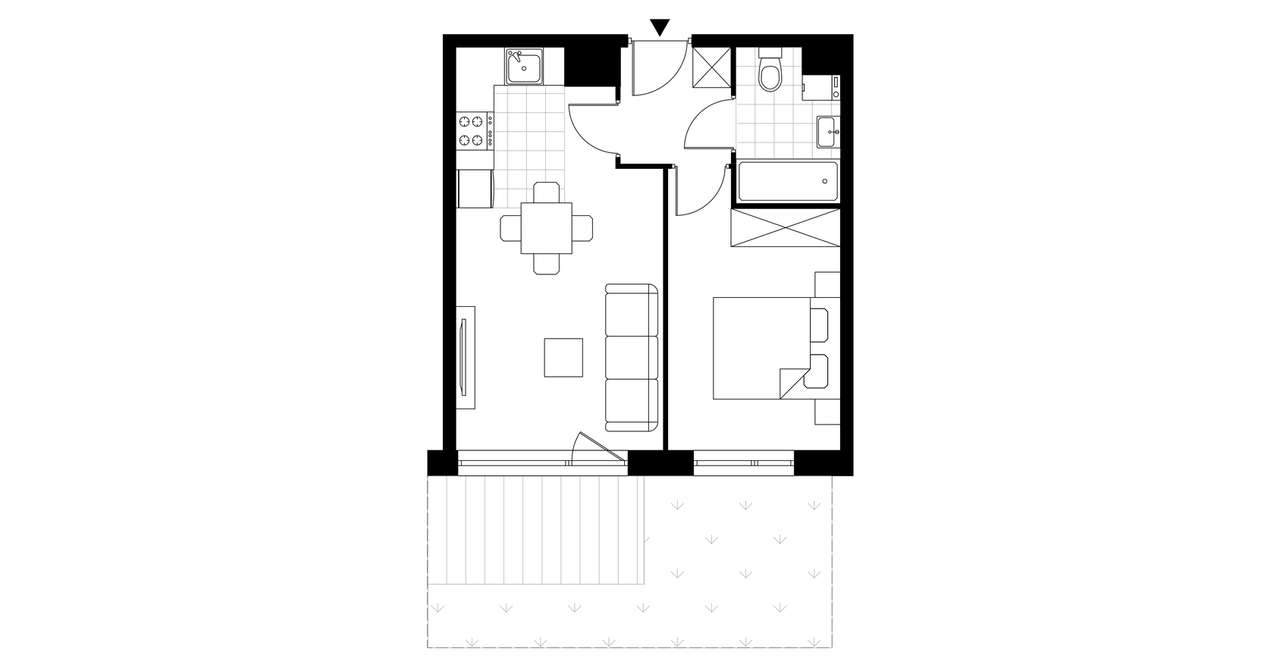 Nova Daliova | mieszkanie 2-pok. | B2.34 - Pełny obrazek: 4/9