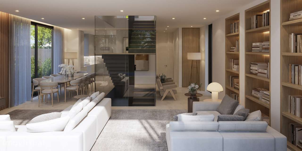 Moradia T4 com piscina, garagem e vista jardim e serra-11