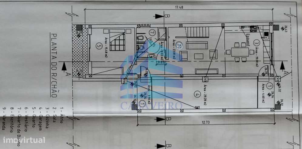 Moradia T3 Geminada  com garagem-24