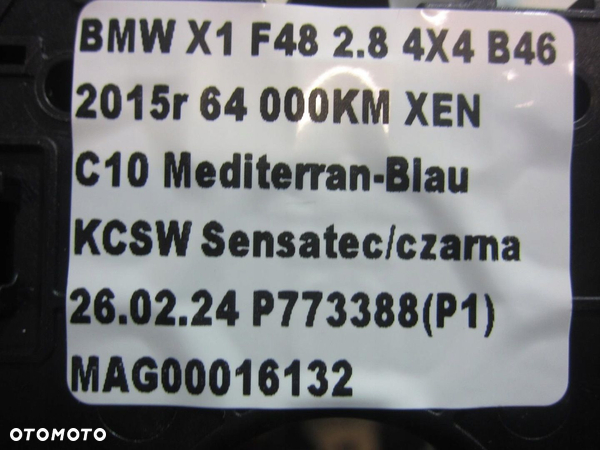 BMW X1 F48 F15 F48 TAŚMA KIEROWNICY MANETKI PAJĄK 6828975 61316828975 - 10