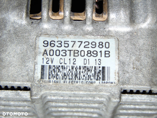 ORYGINAŁ alternator 9635772980 Citroen C5 I C8 Xsara Picasso Berlingo Jumper Jumpy I Peugeot 607 807 Boxer Expert Partner diesel 2.0 HDI - 2