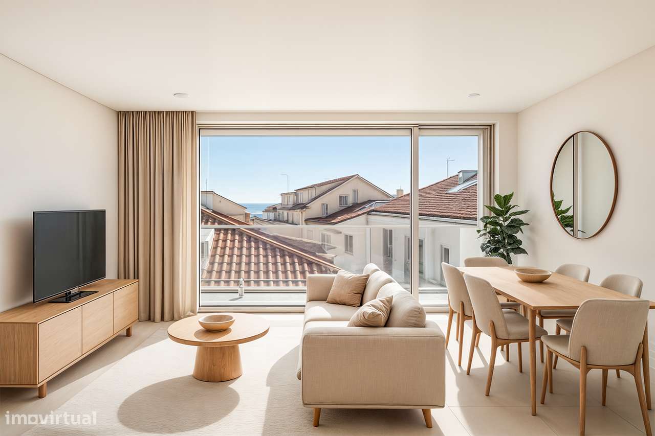 Apartamento T3 de luxo, NOVO, praia, vista mar, piscina!-4