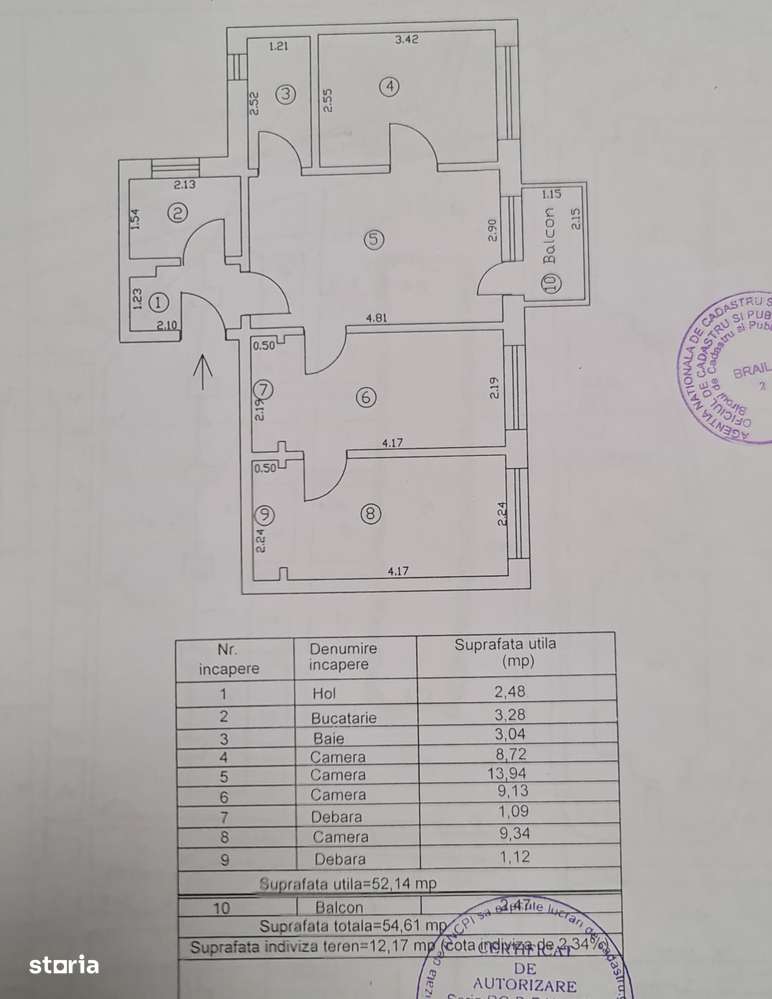 4  camere cf 2 Hipodrom sup 55 mp - Imagine principală: 4/7