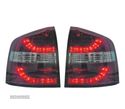 FAROLINS TRASEIROS LED PARA SKODA OCTAVIA KOMBI 05-13 VERMELHO ESCURECIDO - 1