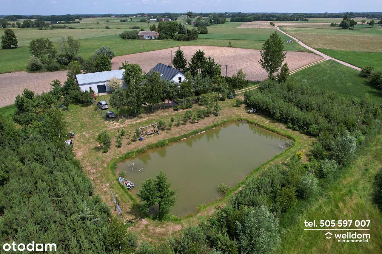Siedlisko z pięknym ogrodem i stawem 2,5km do Chrostkowa - Pełny obrazek: 4/20