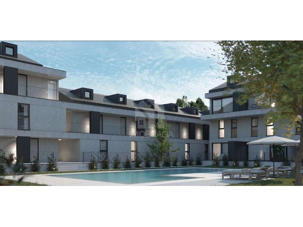 APARTAMENTO T0+2 DUPLEX COM VARANDA, PISCINA E GARAGEM | SETE FONTE...-7
