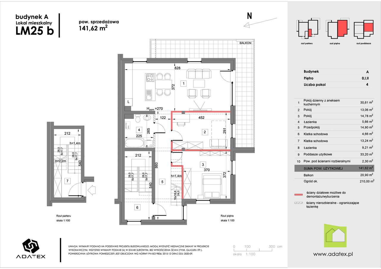 Zielona Podkowa | mieszkanie 4-pok. | 25b - Pełny obrazek: 4/18