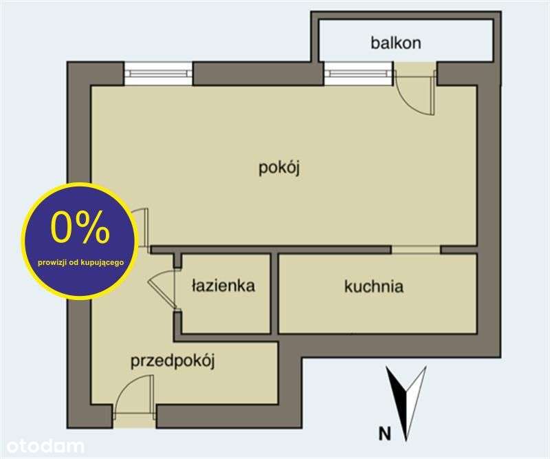 Szczytnicka/28,30 mkw./balkon/możliwość 2 pokoi - Pełny obrazek: 1/9