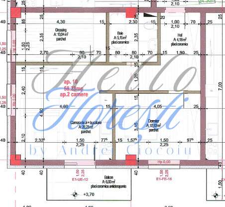 Apartament 2 camere, 58.23 mp , Zona Calea Turzii /Cluj Napoca - Imagine principală: 2/6