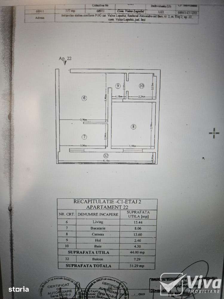 2 Camere | Etaj 2 | Loc parcare inclus | Valea Lupului - Imagine principală: 5/5
