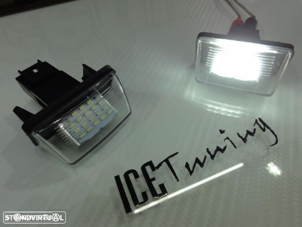 Suporte De Lâmpada De Matrícula Com Led Branco Para Peugeot 206, 206+, 207, 407, 406, 306, 307, 308, Partner B9/M49/M59 3/5-drs, 406 4/5-drs, 407 4/5-drs, 5008 5-drs MPV, Citroen C3, C3 Picasso, C4 Picasso, C5 Ⅱ, C6, Berlingo, SAXO, XSARA, XSARA Ⅱ, XSARA Picasso. - 13