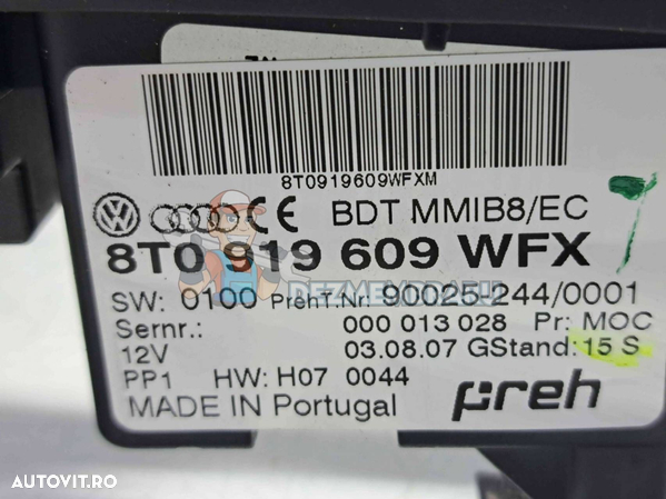 Butoane comenzi consola centrala Audi A5 (8T3) [Fabr 2007-2015] 8T0919609 - 3