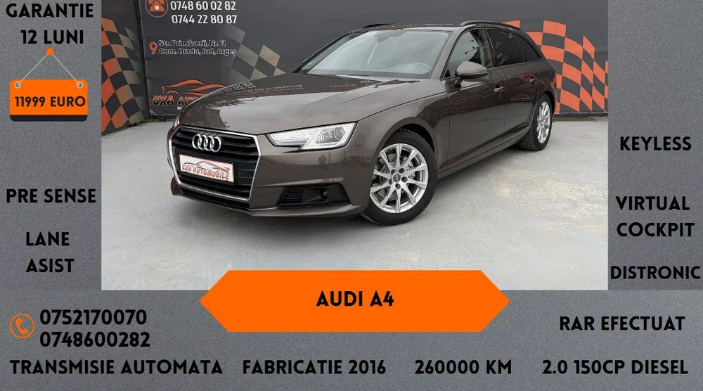 Audi A4 B9 [2015 - Prezent] 35 TDI S tronic design 2016