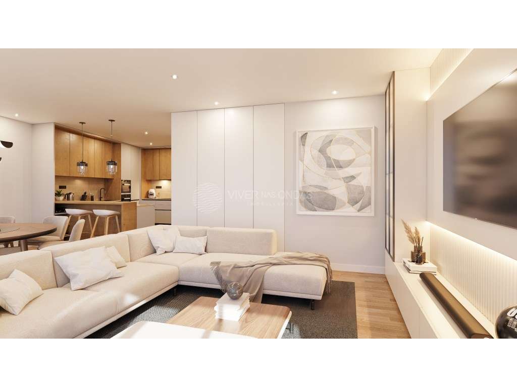 T3 novo c/ varandas e lugar de parqueamento na Costa da Caparica - Grande imagem: 3/53