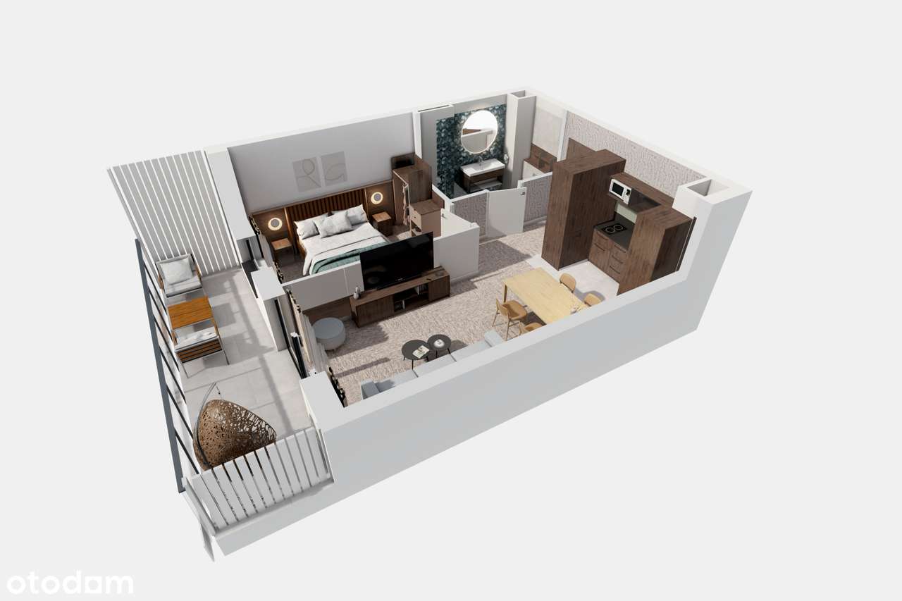 Nowoczesne 2-pokojowe mieszkanie z balkonem-9