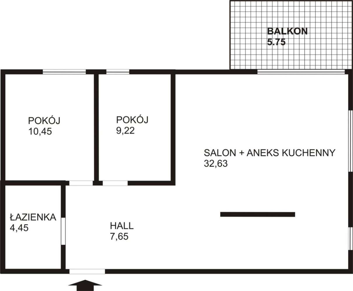 Mieszkanie, 64,40 m², Gliwice-3