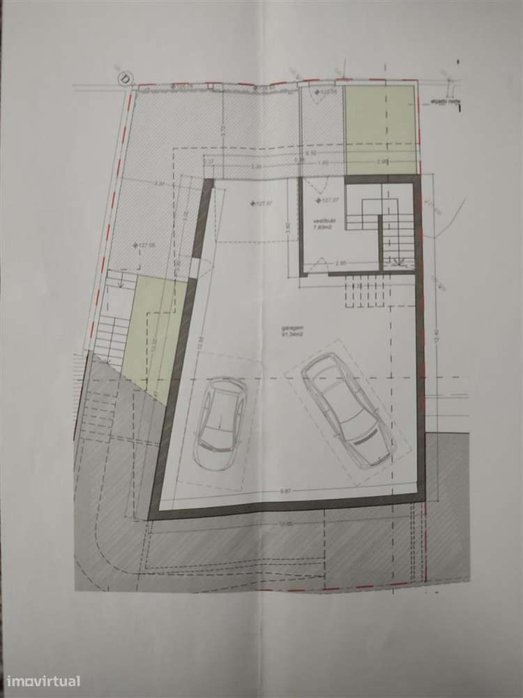 Lote de terreno próximo do Lidl Santa Clara com projeto aprovado para - Grande imagem: 2/4