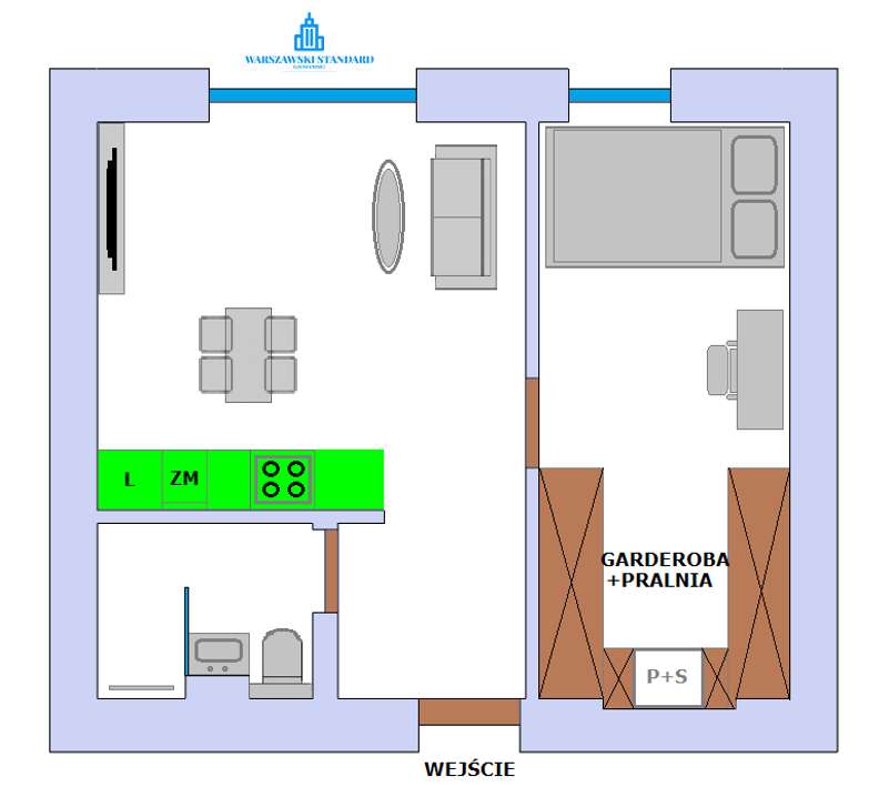 ul. Krasiczyńska, I piętro, 2 pokoje, po generalnym remoncie 30m2-13