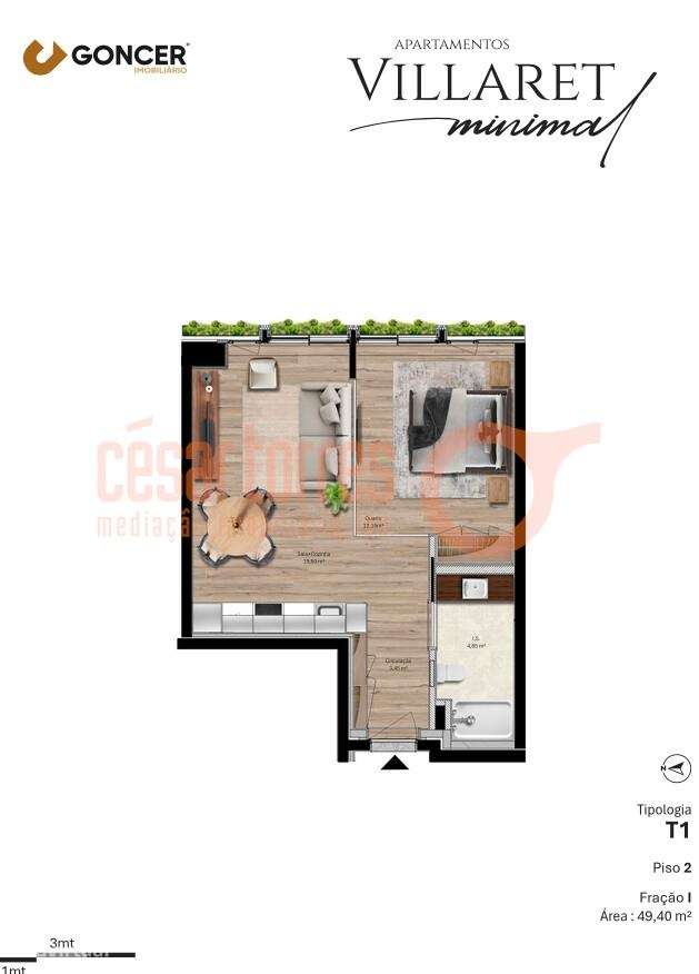 VILLARET MINIMAL APARTMENTS - APARTAMENTO T1-17