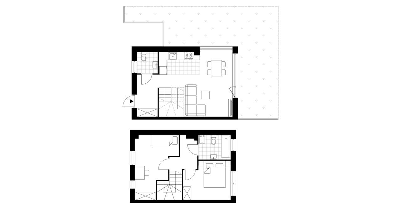 3-pokojowy dom 65m2 + ogródek Bez Prowizji - Pełny obrazek: 3/8