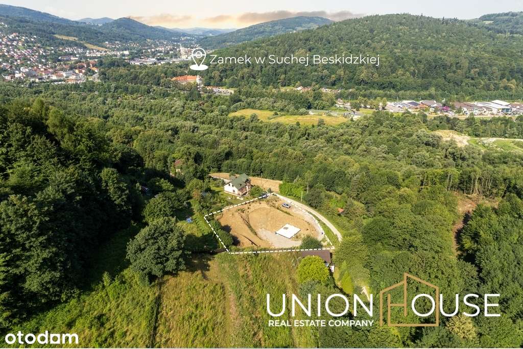 Działka z widokiem na Zamek - Sucha Beskidzka - Pełny obrazek: 4/15