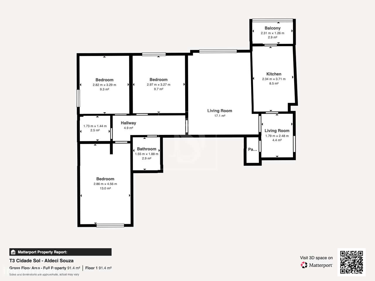 Apartamento T3 Venda em Santo António da Charneca,Barreiro-15