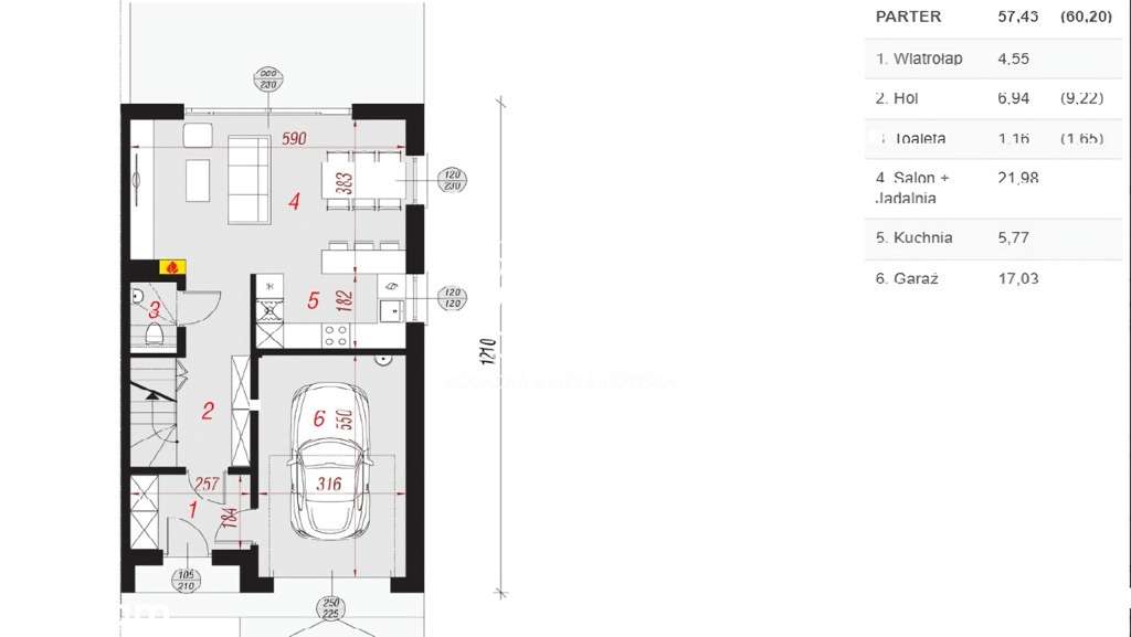 Piękny dom wykończony pod klucz - Mierzyn - Pełny obrazek: 5/5