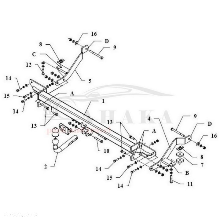 Hak Holowniczy Odkręcany Do Peugeot Boxer Furgon, Bus L1, L2, L3 Od 2014 - 3