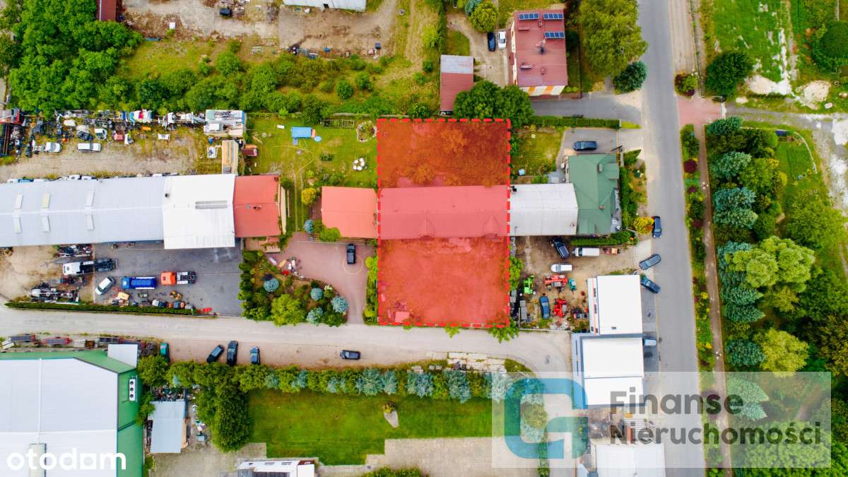 Działka usługowa z budynkiem magazynowym - Pełny obrazek: 2/19