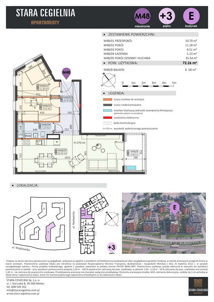 Stara Cegielnia Mielec | mieszkanie 3-pok. | E_M48 - Pełny obrazek: 2/9