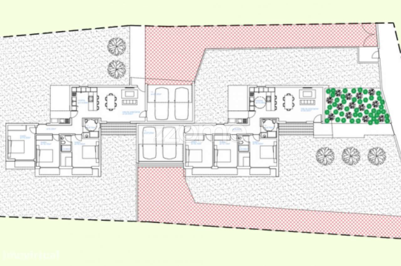 Lote Urbanizável com projeto aprovado para moradia geminada T3. - Grande imagem: 3/13