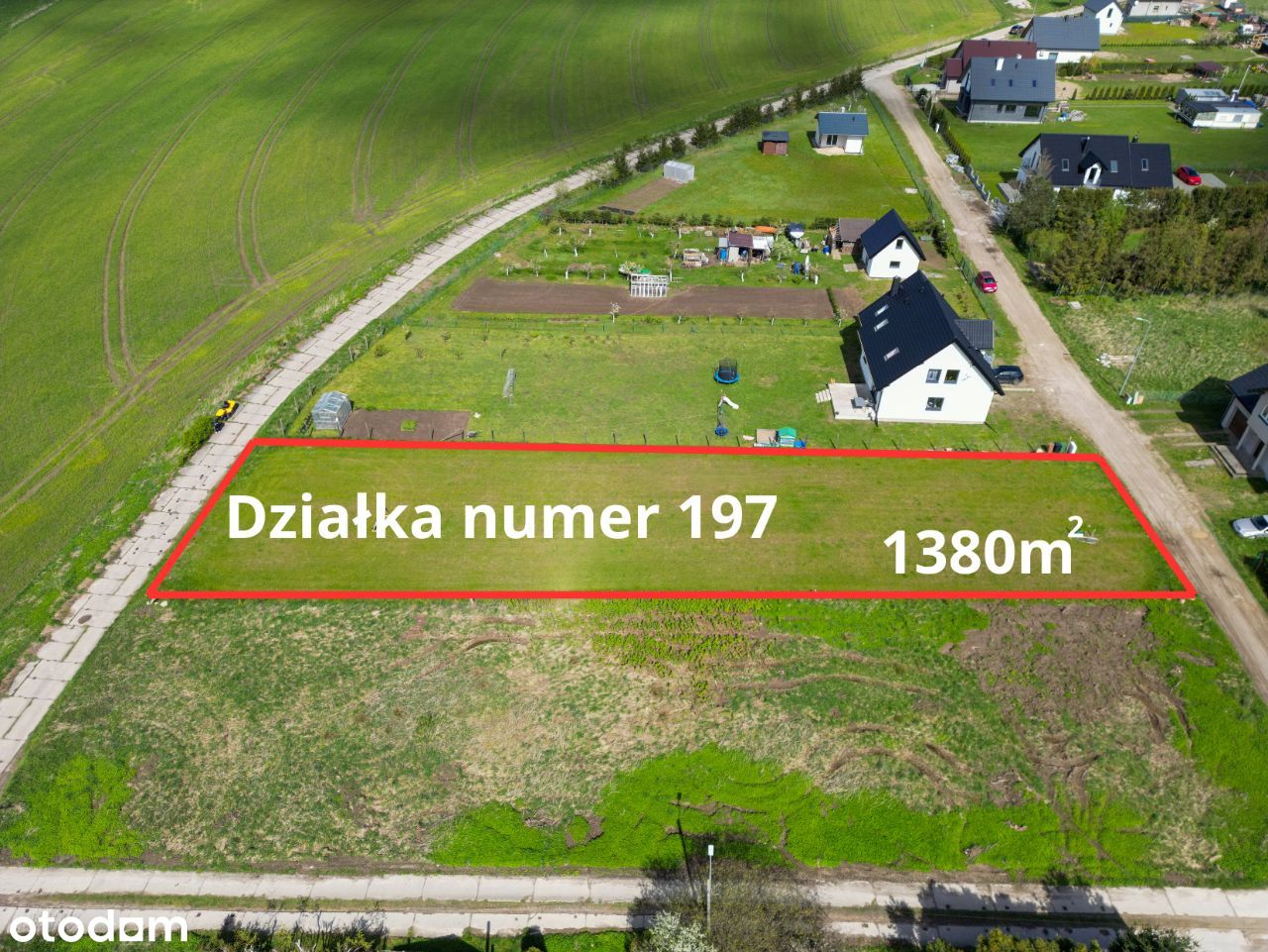 Sprzedam działkę budowlaną! 1380m2|Jezioro|Morze