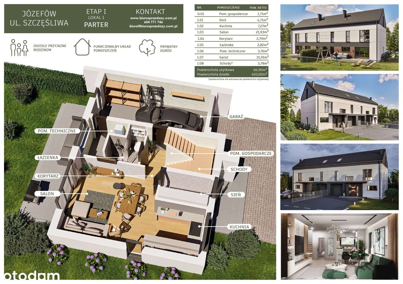 PREMIUM BLIŹNIAK+GARAŻ+PODJAZD+DUŻY OGRÓD - Pełny obrazek: 5/15