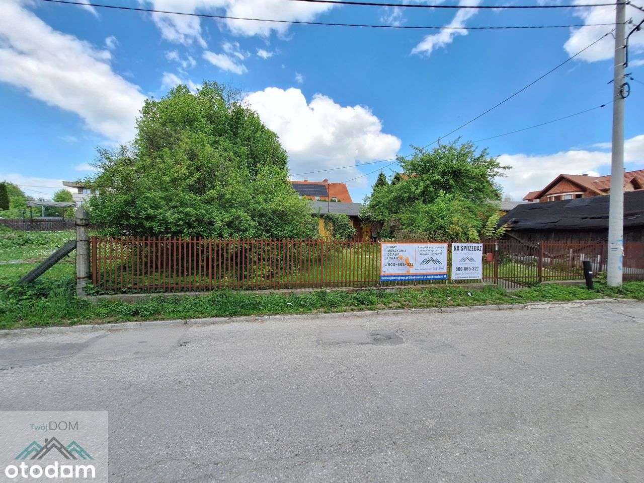 Działka z zabudowaniami w centrum Olkusza