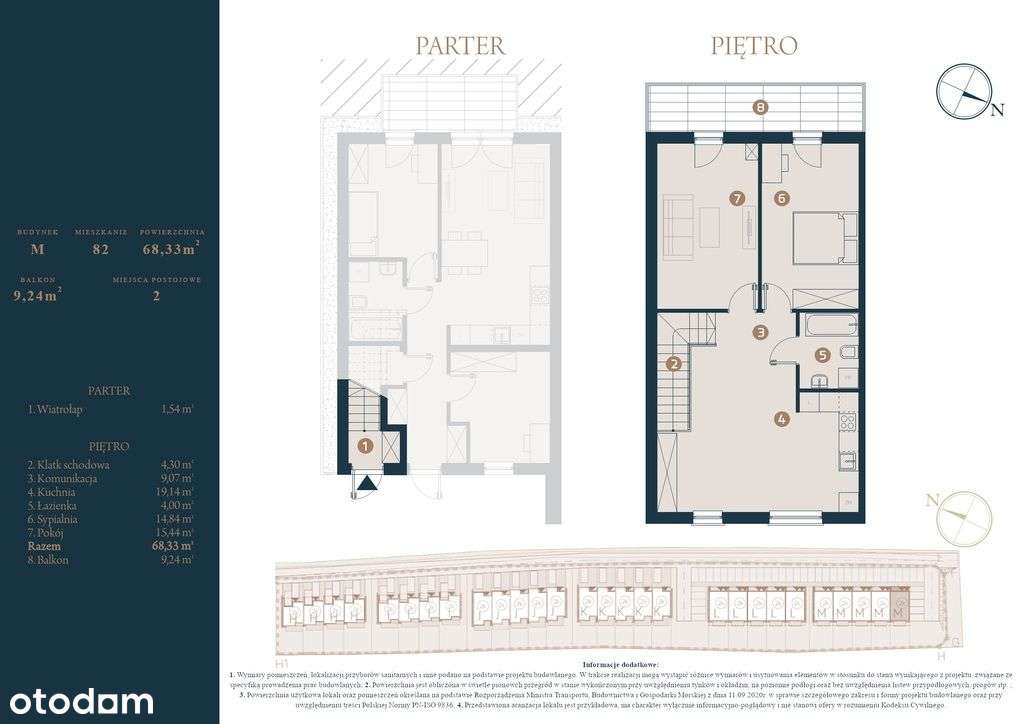 Nowa inwestycja - Słocina, 2 m.p., balkon 9m2 - Pełny obrazek: 5/8