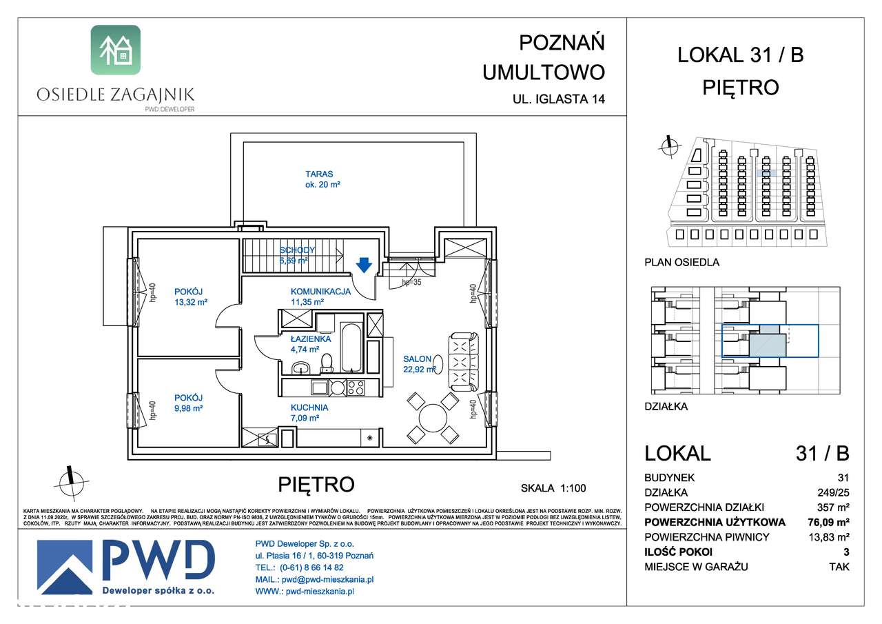 Osiedle Zagajnik | mieszkanie 3-pok. | 31/B - Pełny obrazek: 2/8