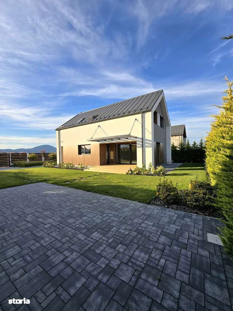 Direct proprietar - casa nZEB in stil scandinav de vanzare in Cristian - Imagine principală: 5/20