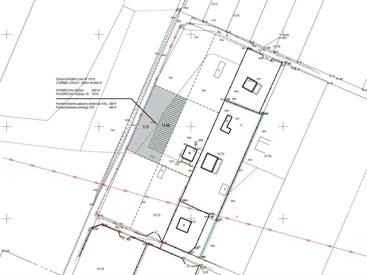 Działka budowlana w Liksajnach położona 250 m od Jeziora Ruda Woda-3