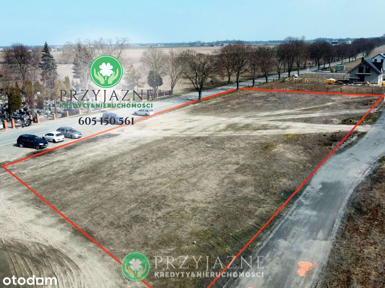 wynajem długoterminowy działki budowlanej  –> CZERLEJNO, gm. Kostrzyn - Pełny obrazek: 1/3