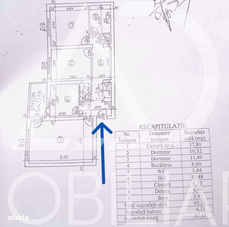 Vânzare apartament 3 camere , etaj 3 , Bld Ecaterina Teodoroiu - Imagine principală: 5/9